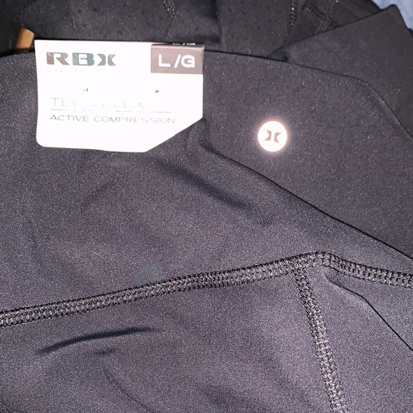 🆕*RBX High Rise Active Wear Leggings•Ankle Length•Thigh Pocket •Compression•Dry - Picture 14 of 16